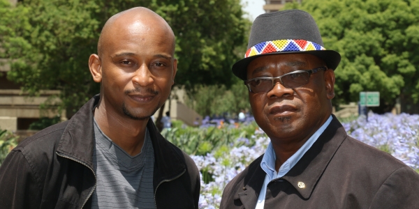 James Khumalo's grandson, Sibusiso, and son, Diliza Khumalo.